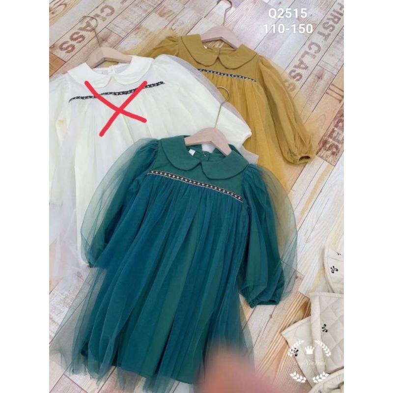 DRESS TUTU TUNIC KATUN PREMIUM (2-7Y)