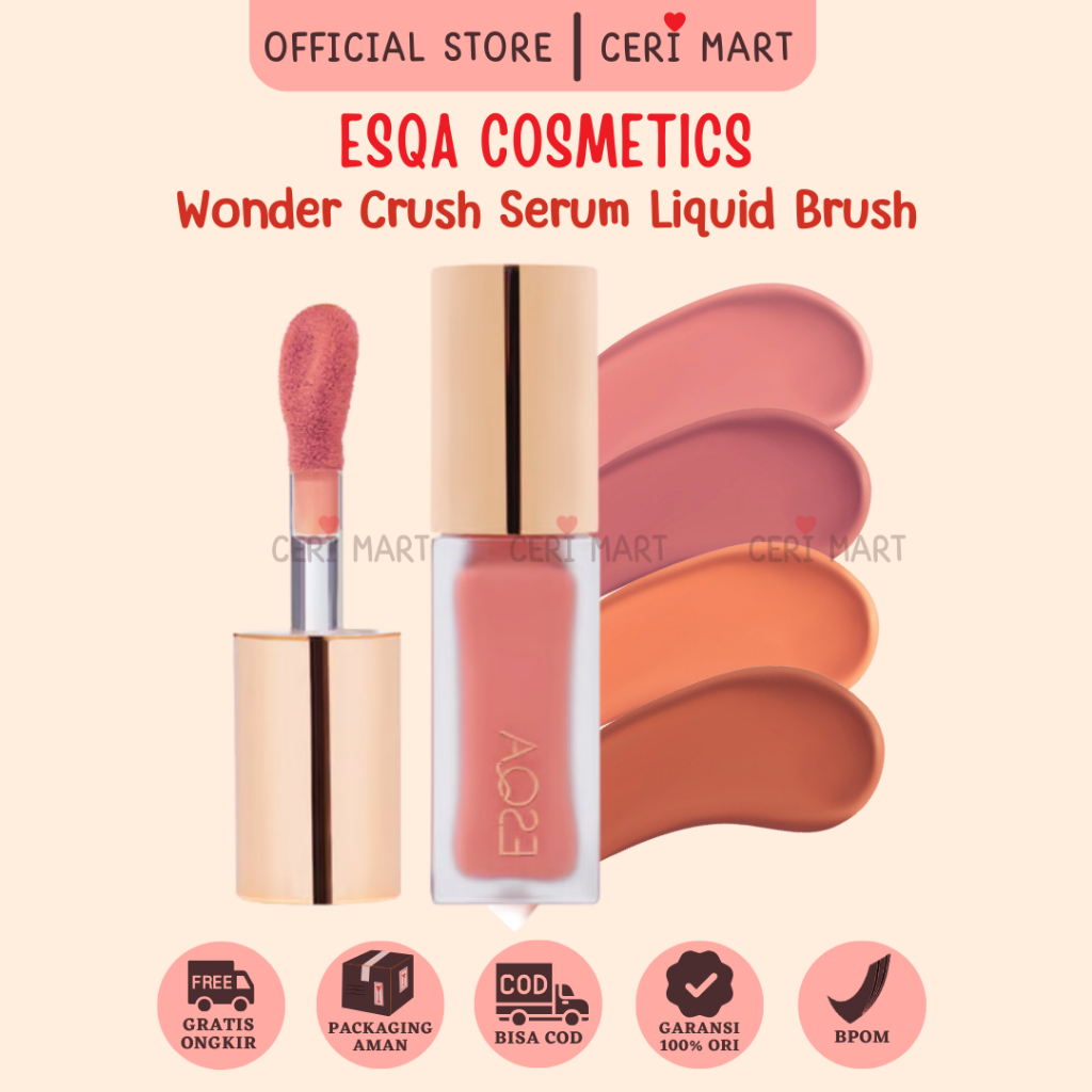 ESQA Wonder Crush Serum Liquid Blush Cream Pigmentasi BPOM