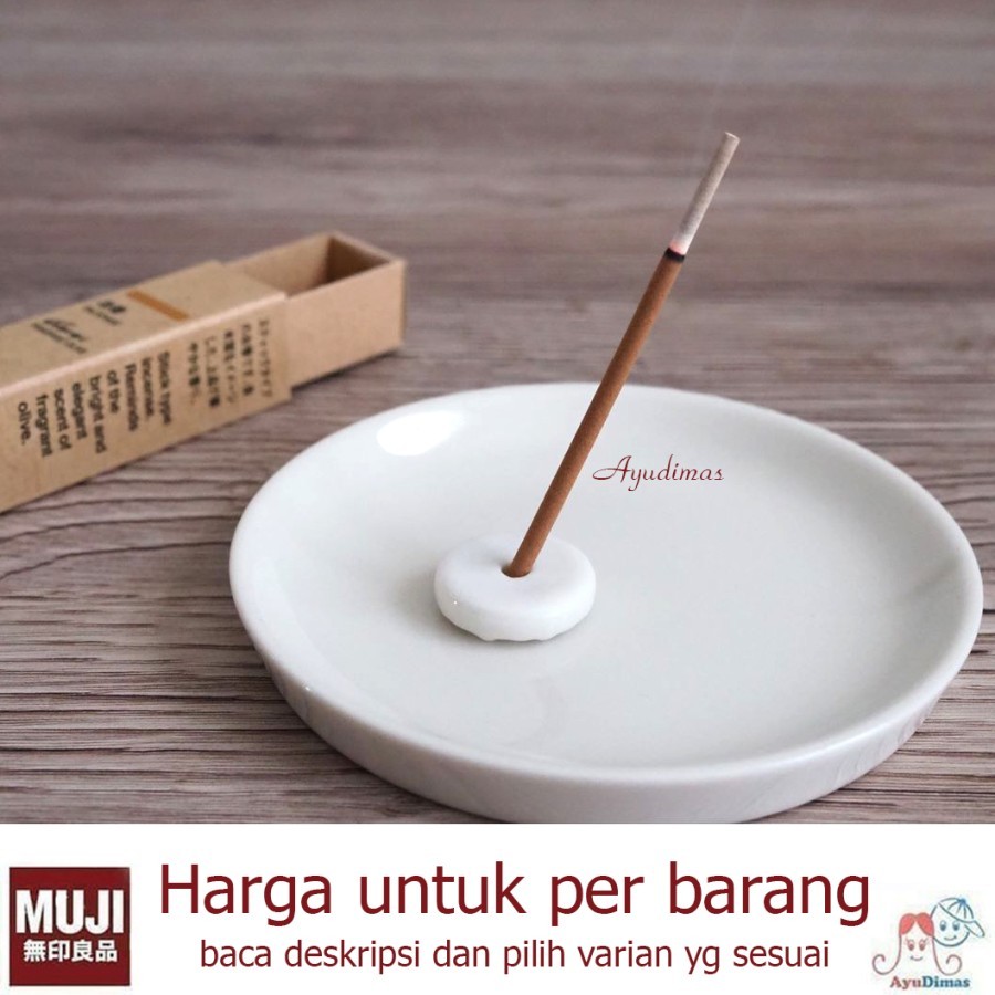 Muji Incense Stand / holder - Fragrance Plate - Tatakan Dupa
