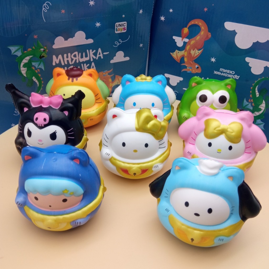 GEMILANG BONEKA SQUISY SANRIO BULAT SQUISY TOYS MAINAN SQUISY LUCU SANRIO KUROMI CINAMORROL  HELLOKI