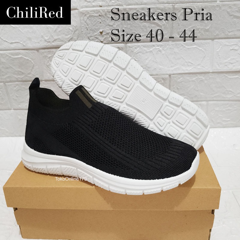 sepatu kanvas pria rajut sepatu pria sepatu tanpa tali hitam Sepatu Pria Sport men Sneakers sepatu p