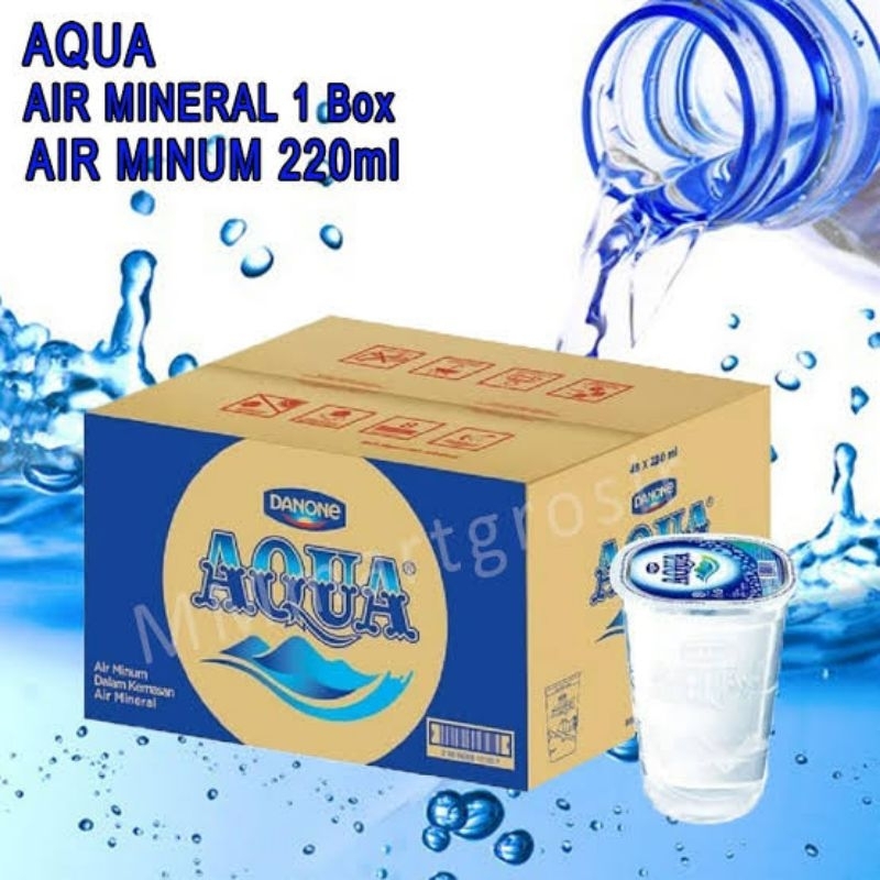 

AQUA Air Mineral Gelas (Isi 48 Gelas)