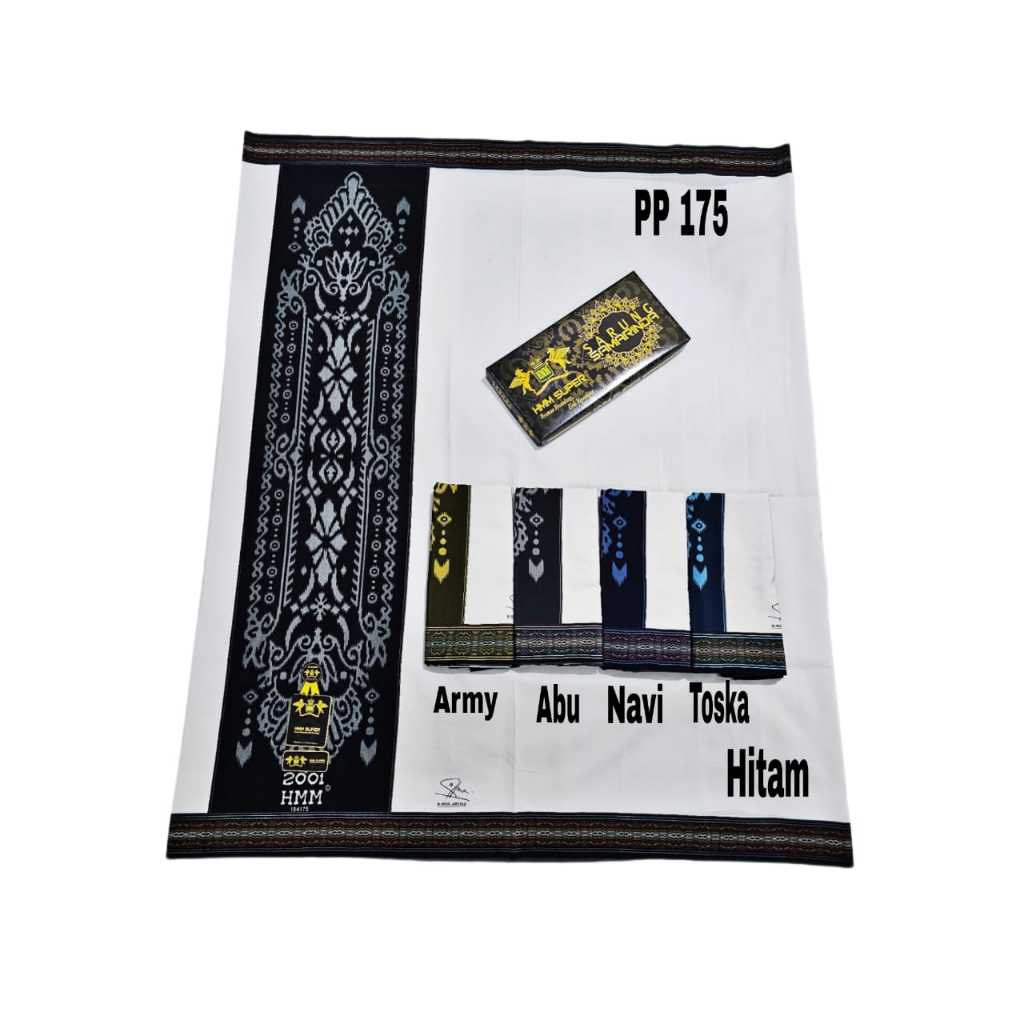 SARUNG HMM POLOS PUTIH Sarung Samarinda HMM Putih Polos terbaru 2024