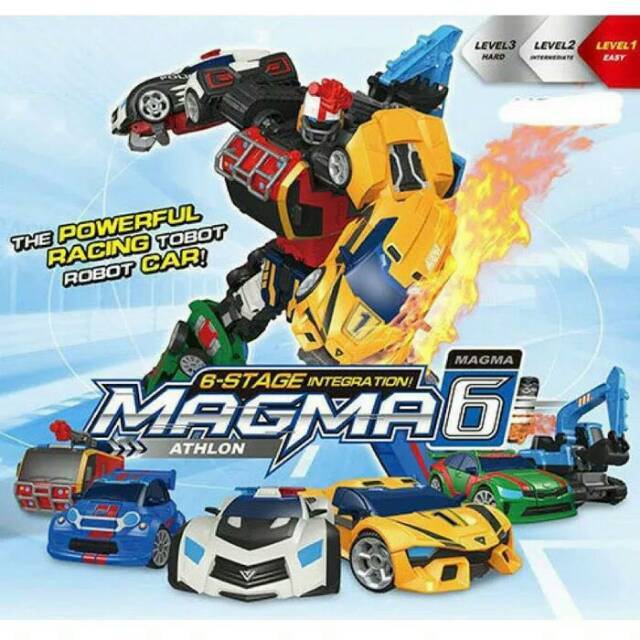 Mainan Anak TOBOT MAGMA_TOBOT JUMBO SIZE  TRANSFORMER_6 IN 1