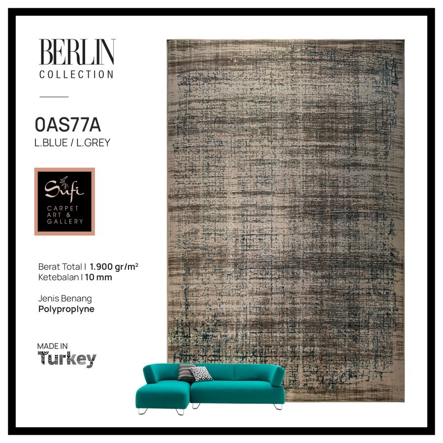Karpet Modern Minimalis Abstrak Design Turki 200x300