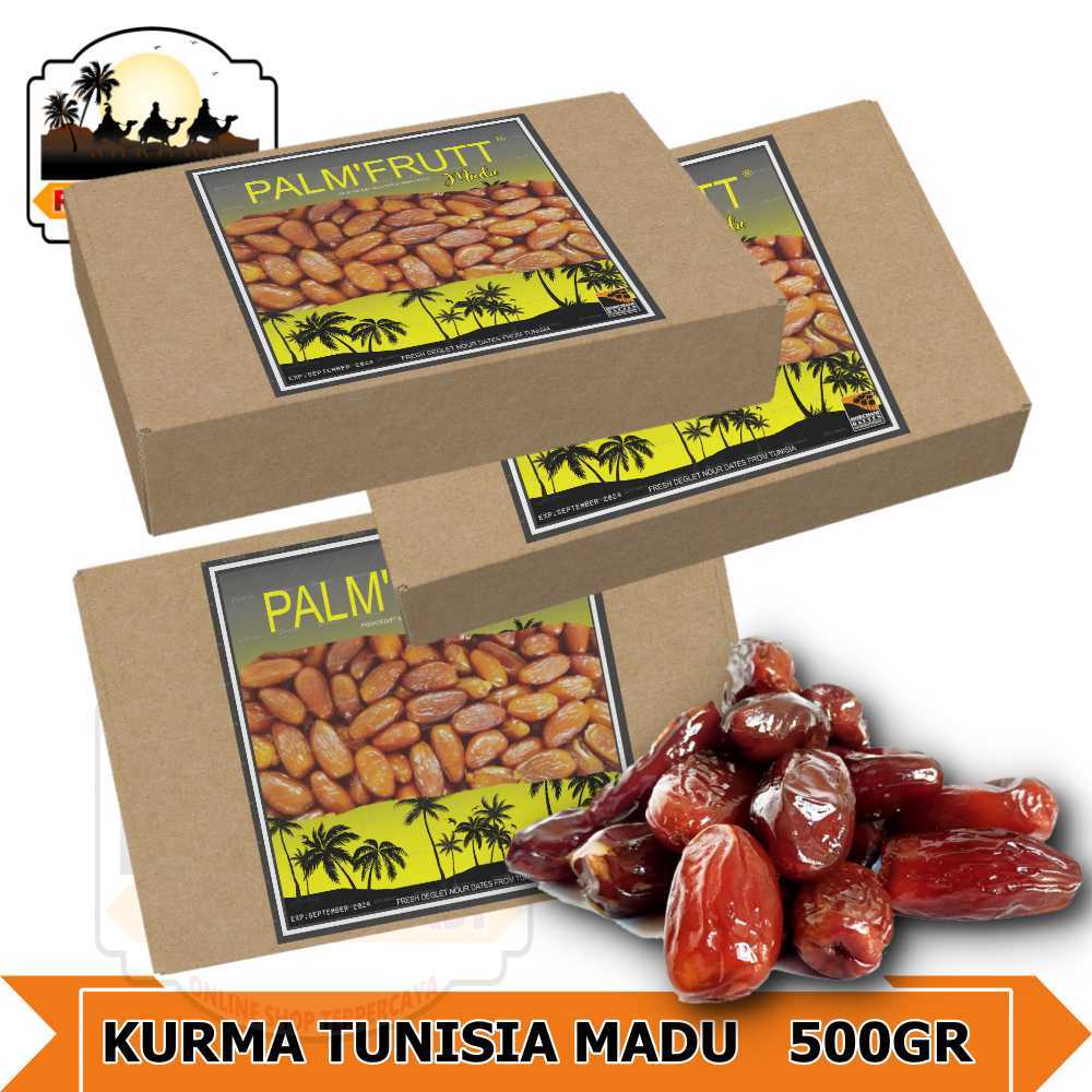 

[NEW] kurma tunisia curah / kurma tunisia madu palm fruit 500gr kemasan mika