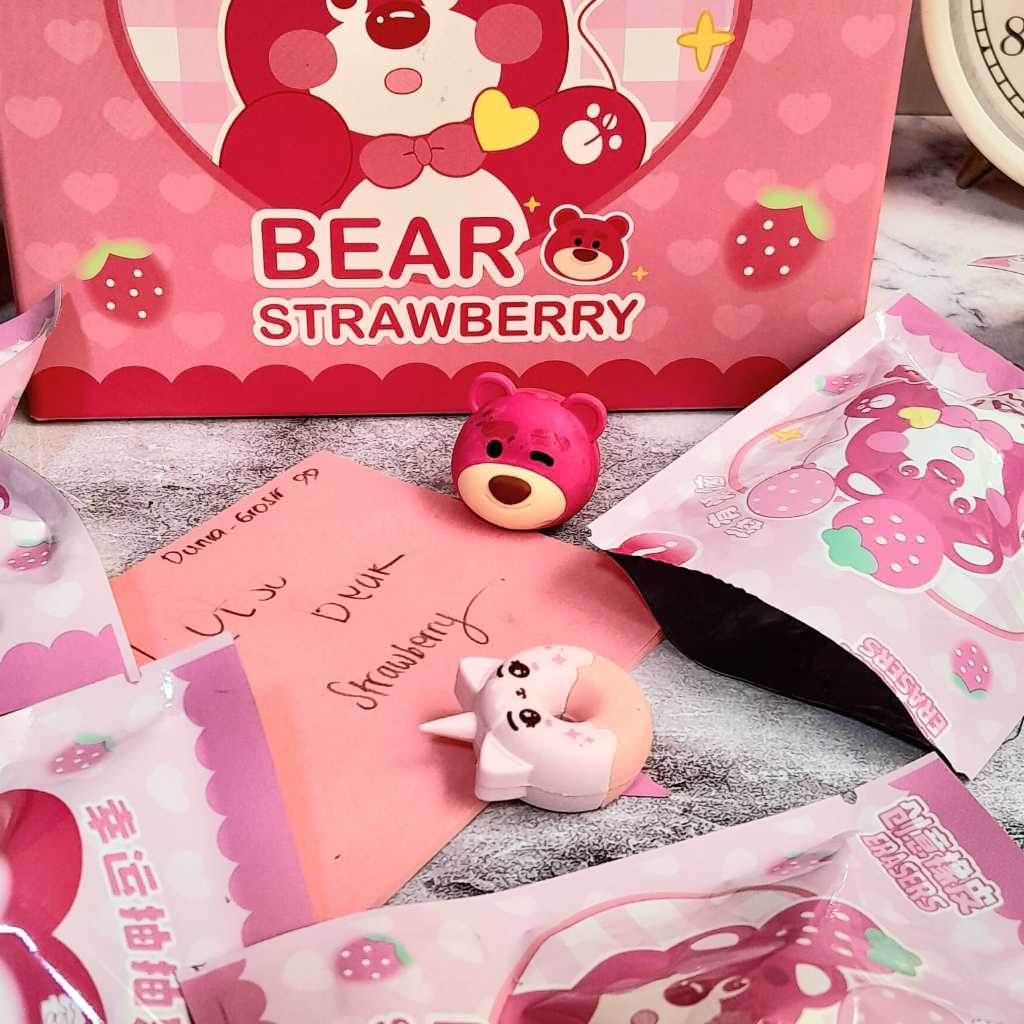 

Penghapus Lotso Bear Misteri Bag 1 PCS CUTE Lucu / Eraser Lotso Bear Mystery 1 Piece Warna Ungu Favorit Anak Alat Tulis Stationary Fancy Kekinian Kualitas Terbaik Bisa Grosir dan COD