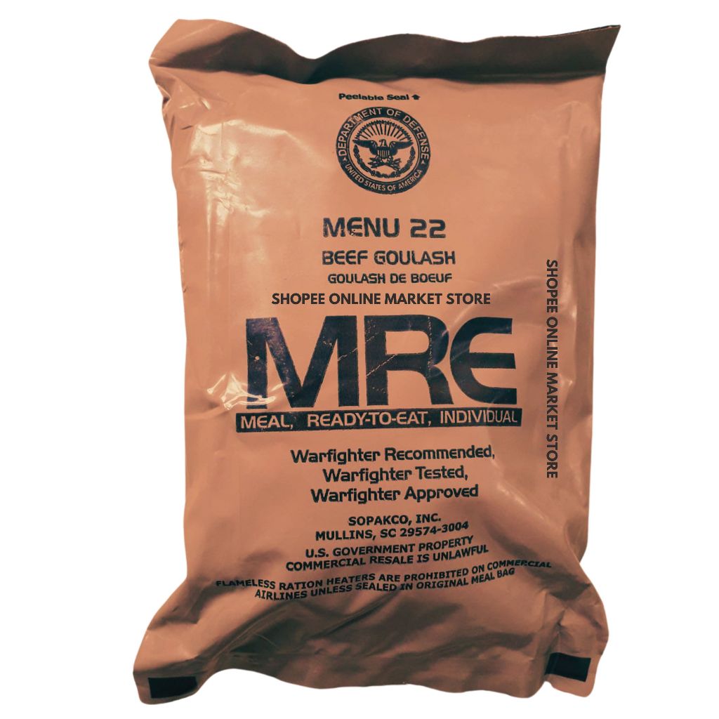 

MRE ransum tentara amerika menu 22
