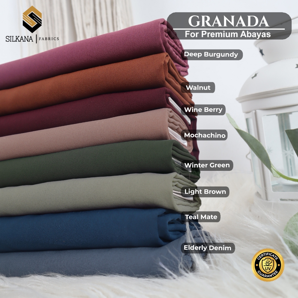 KAIN ABAYA GRANADA ANTI UV UPF 50+ by SILKANA FABRICS