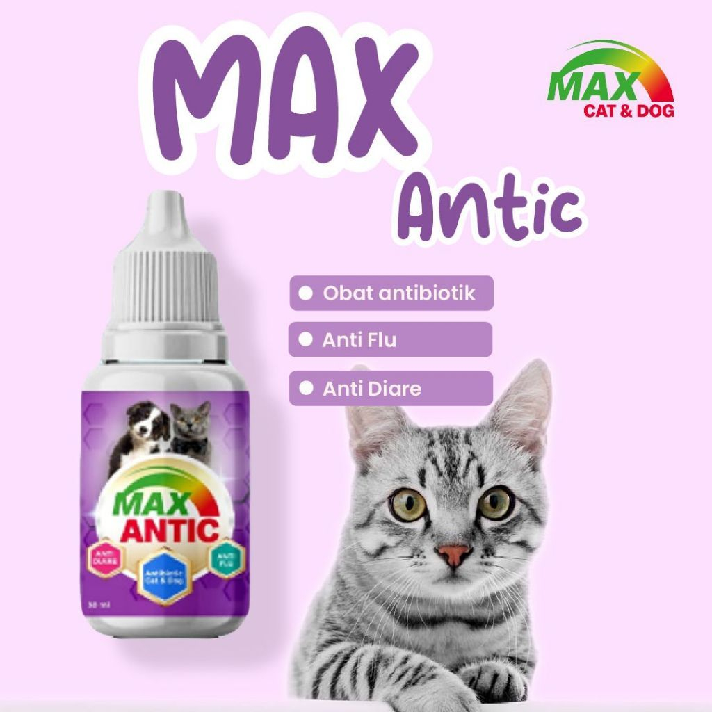 Obat Kucing Dan Anjing Sakit Diare, Flu, & Obat Cacing 30ML