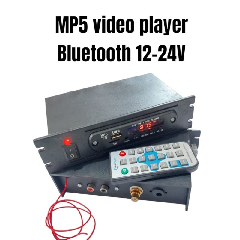 AEBRAND MP3 MP4 MP5 Player Bluetooth 12V lengkap- MP5 VIDEO PLAYER MP3 BLUETOOTH 12V SPEAKER AKTIF