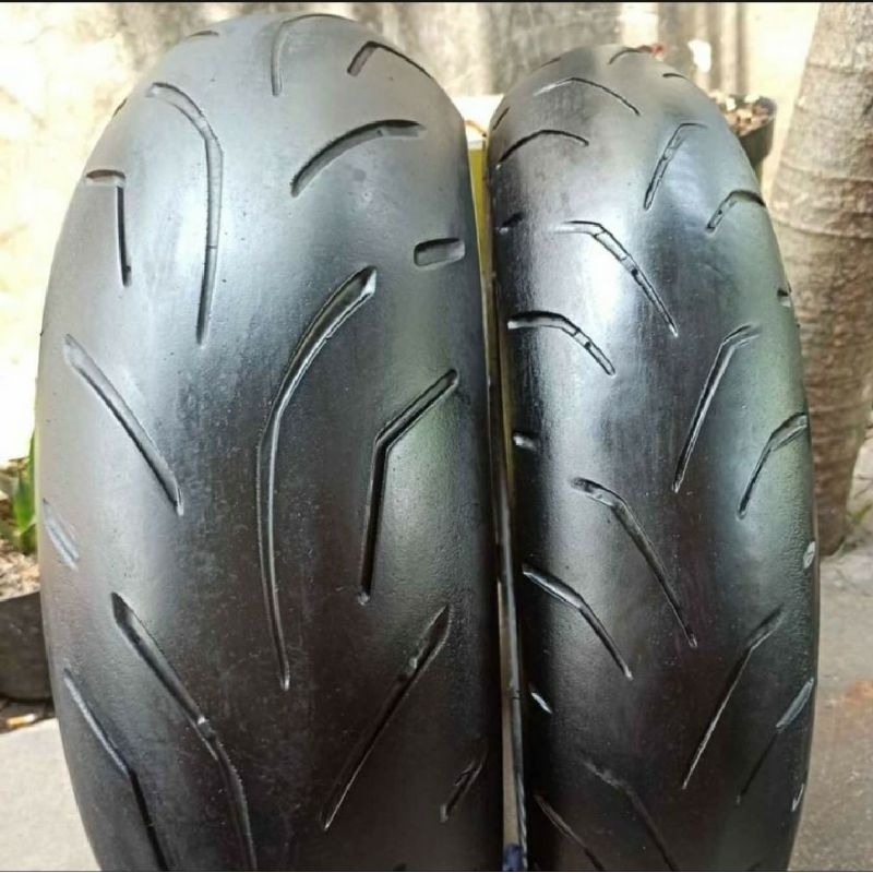PROMO 12.12 SALE Ban motor moge sepasang ukuran 180/55 & 120/70 ring17