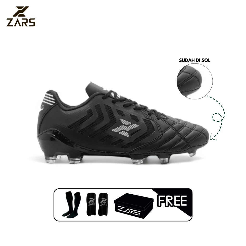 Zars - Sepatu Bola Evo Infinity V2 FG Black/White Original