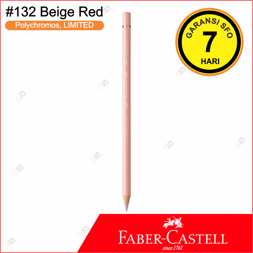 

LE Polychromos Faber Castell Satuan - 132 Beige Red / Light Flesh - Limited - SFO Semarang Official
