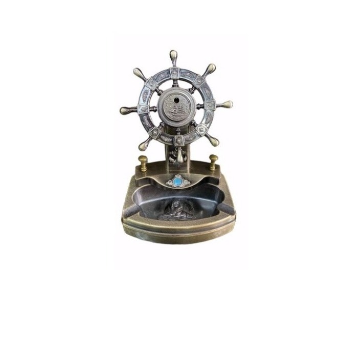 ASBAK PLUS KOREK API HIASAN RUANG TAMU UNIK DAN ANTIK - SETIR KAPAL