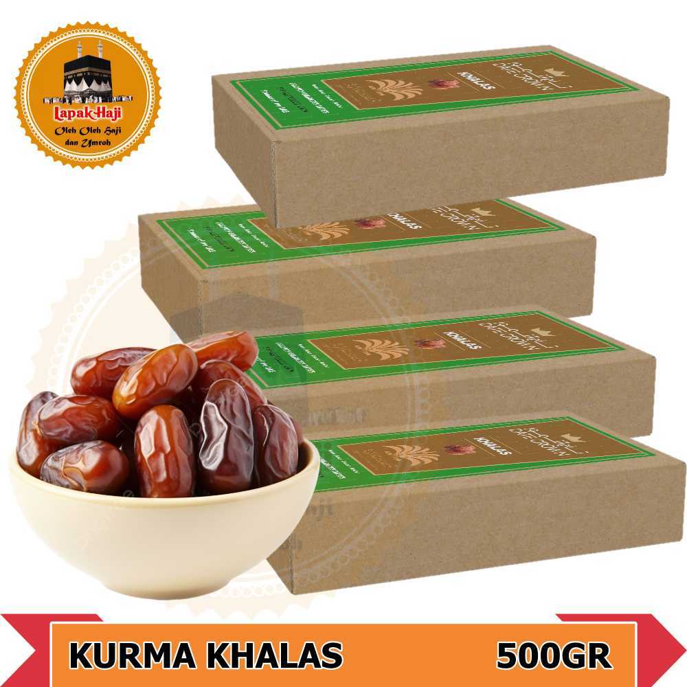 

kurma khalas premium / kurma khalas madu/kurma saudi 500gr free box mika