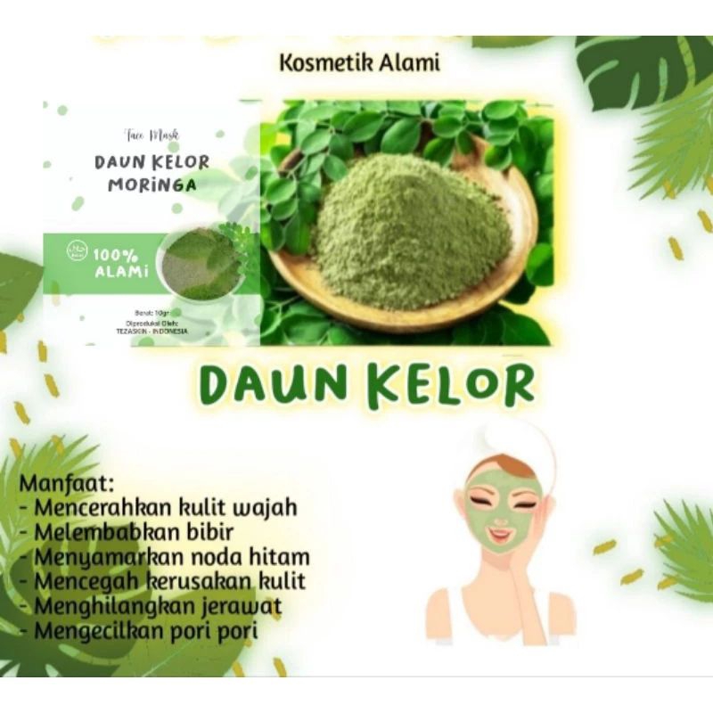 (COD) Masker Wajah Daun Kelor | Masker alami