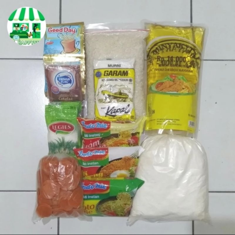 

Paket Sembako Rumah MurEko (9 Bahan Pokok - Murah & Ekonomis)