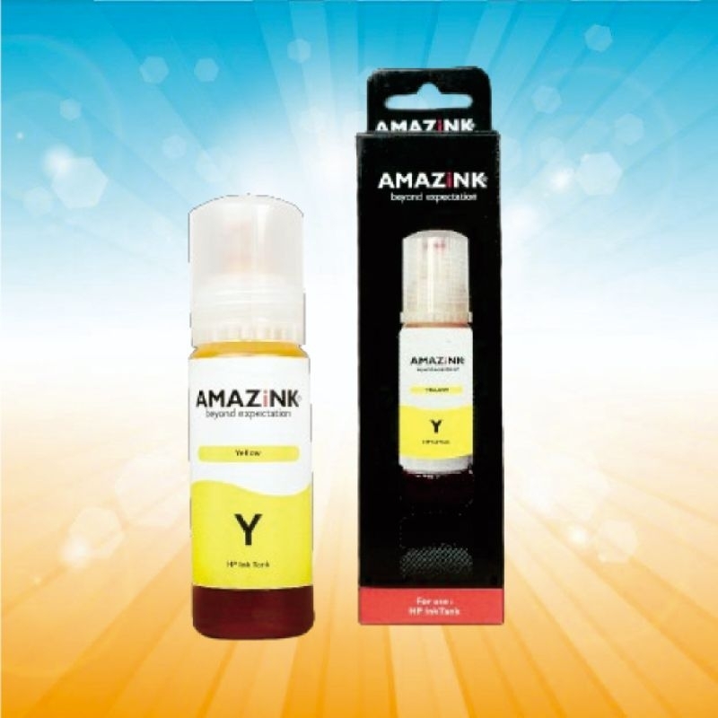 Tinta HP ink tank isi ulang Printer HP Ink Tank 115, 315, 3319, 415, 419 warna YELLOW Tinta Printer 