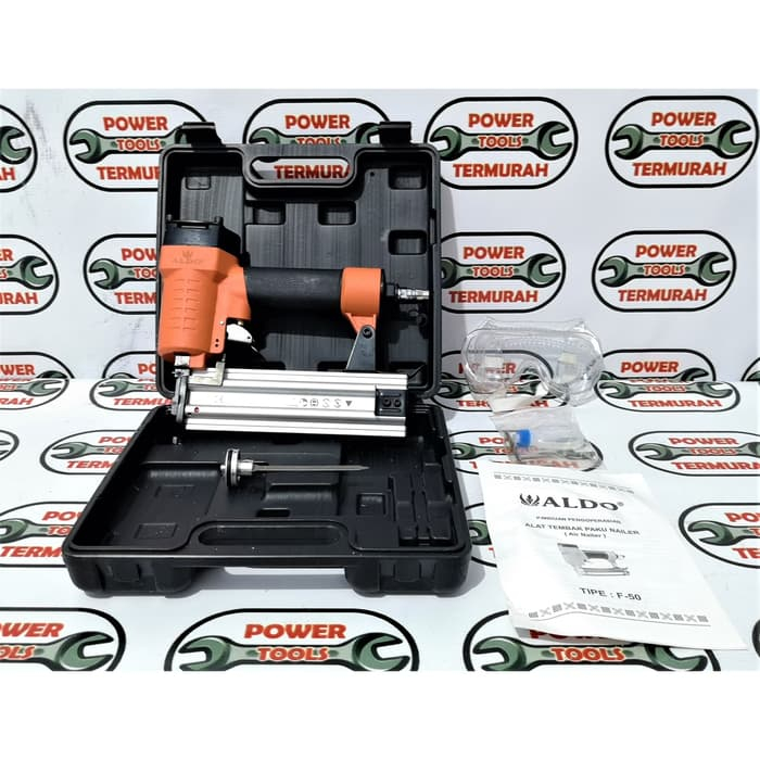 

Air Nailer ALDO F-50 alat tembak paku angin kompressor staples 5cm F50