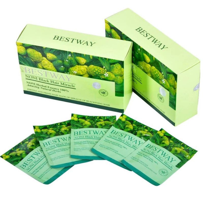 (PerSachet) BESTWAY NONI Black Hair Miracle. Shampo Noni penghitam rambut. sampo mengkudu. #haircolo