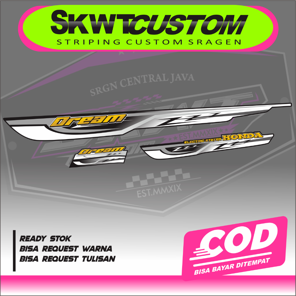 STRIPING ASTREA GRAND DREAM GRAND BULUS GRAND SABIT