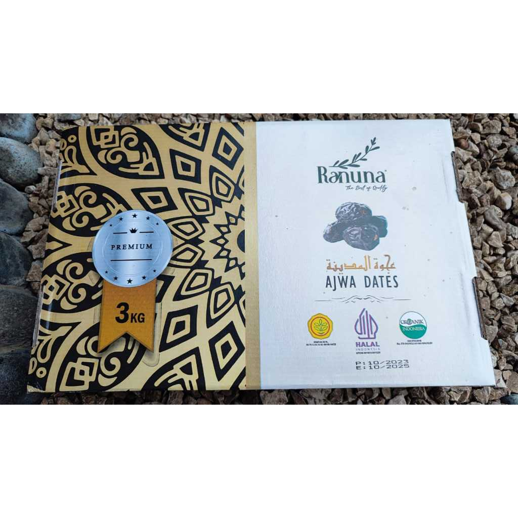 

Kurma Ajwa 3kg Organic premium / kurma nabi / kurma madinah
