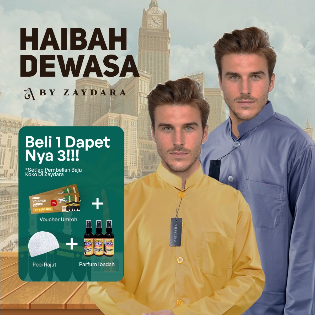 BAJU KOKO HAIBAH MODEL AMMU / BAJU KOKO SAKU SAMPING / KOKO HAIBAH SAKU SAMPING