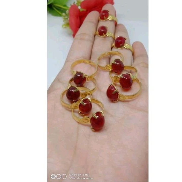 cincin koin91 batu merah