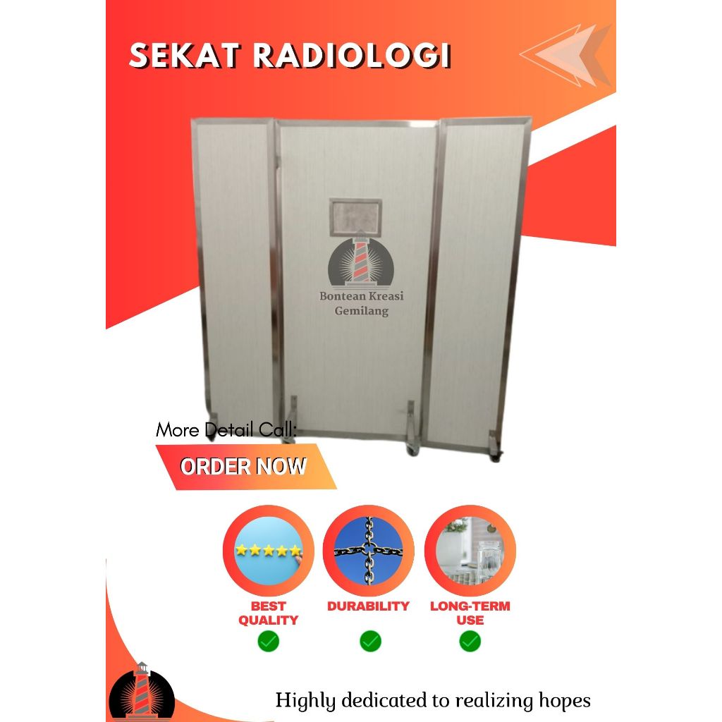 Tabir Radiologi - Partisi Anti Radiasi - Partisi Timbal PB