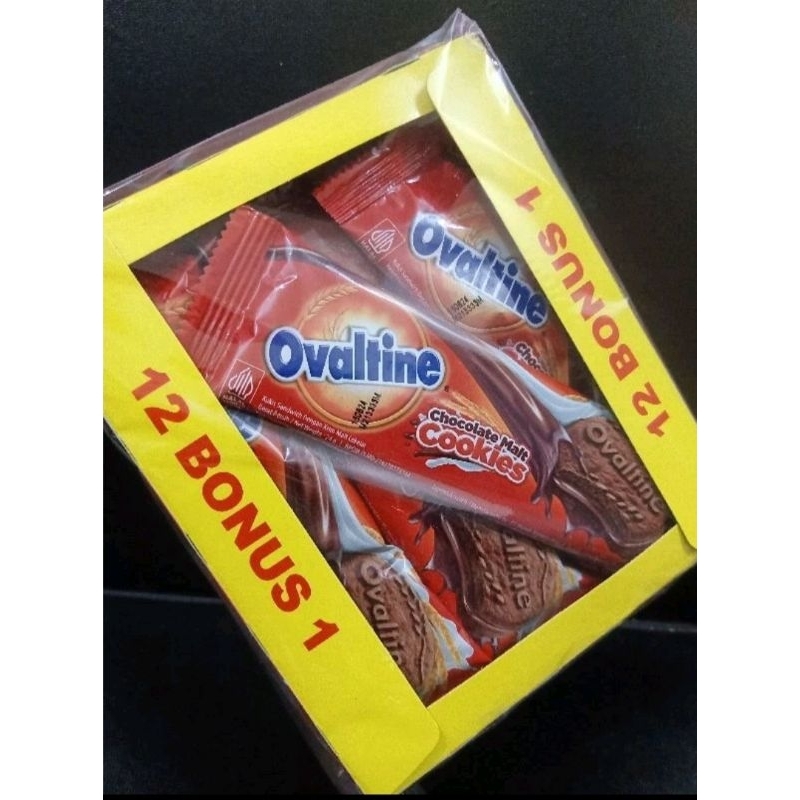 

OVALTINE CHOCO MALT COOKIES 1 BOX ISI (12+1)×24GR