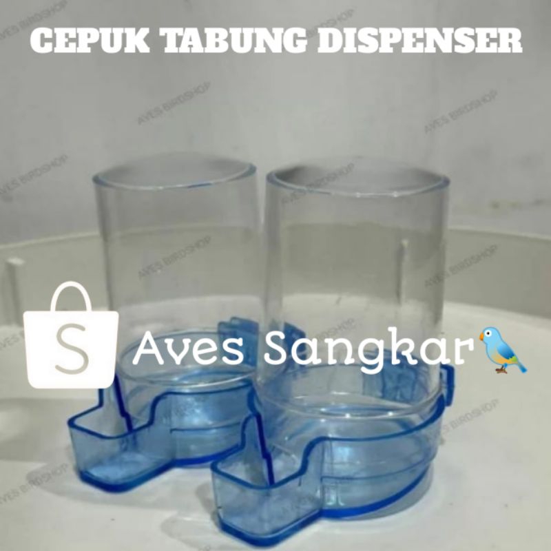 CEPUK TABUNG DISPENSER ELITE SONG CEPUK PAKAN MINUM BURUNG