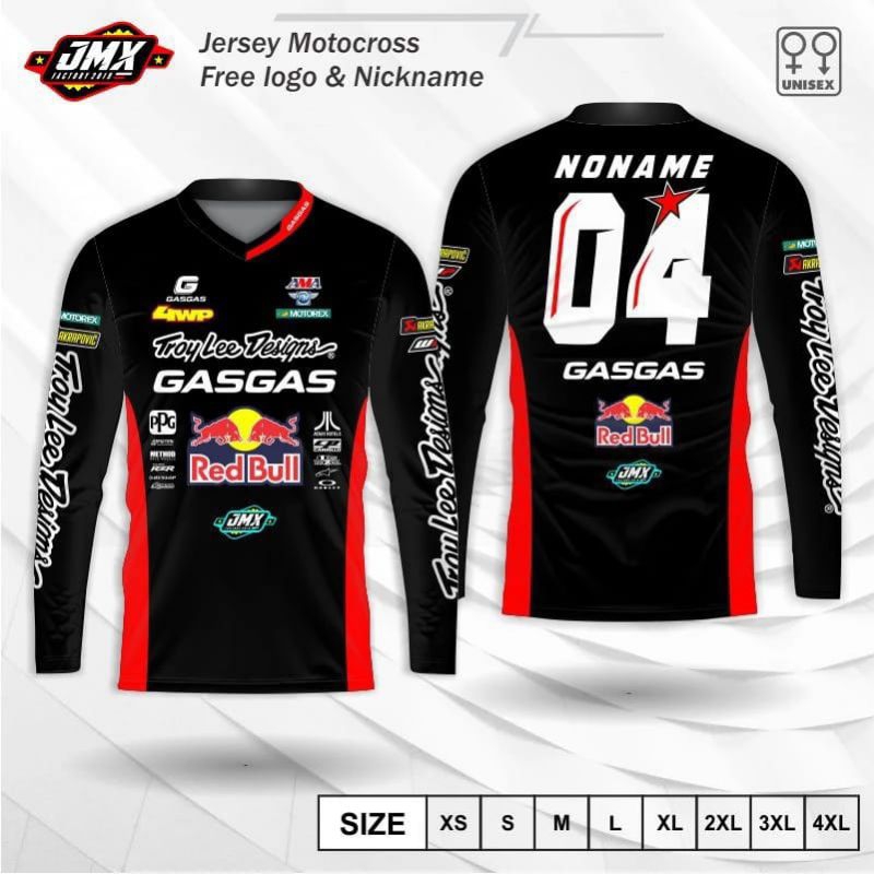 jersey gasgas trail kaos motocross gasgas lengan panjang jersey trail trabas custom nama nomor
