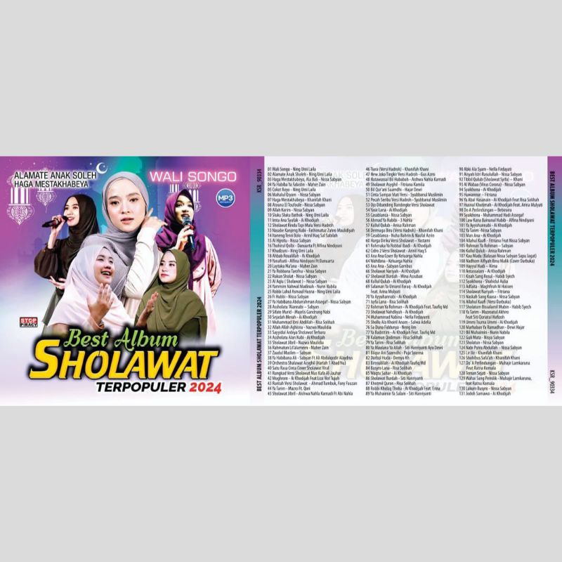 Kaset Mp3 Audio Lagu Best Album Sholawat Terpopuler 2024