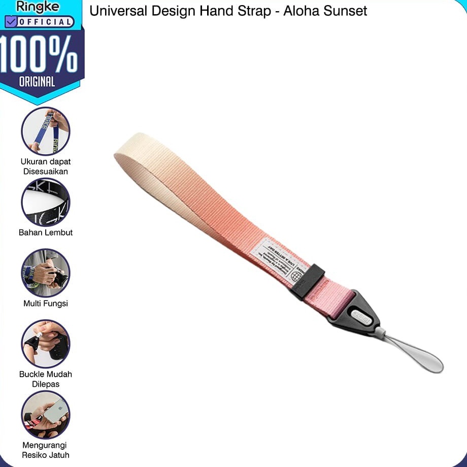 Ringke Hand Strap Aloha Sunset Tali Hp Gantungan Wrist Lanyard