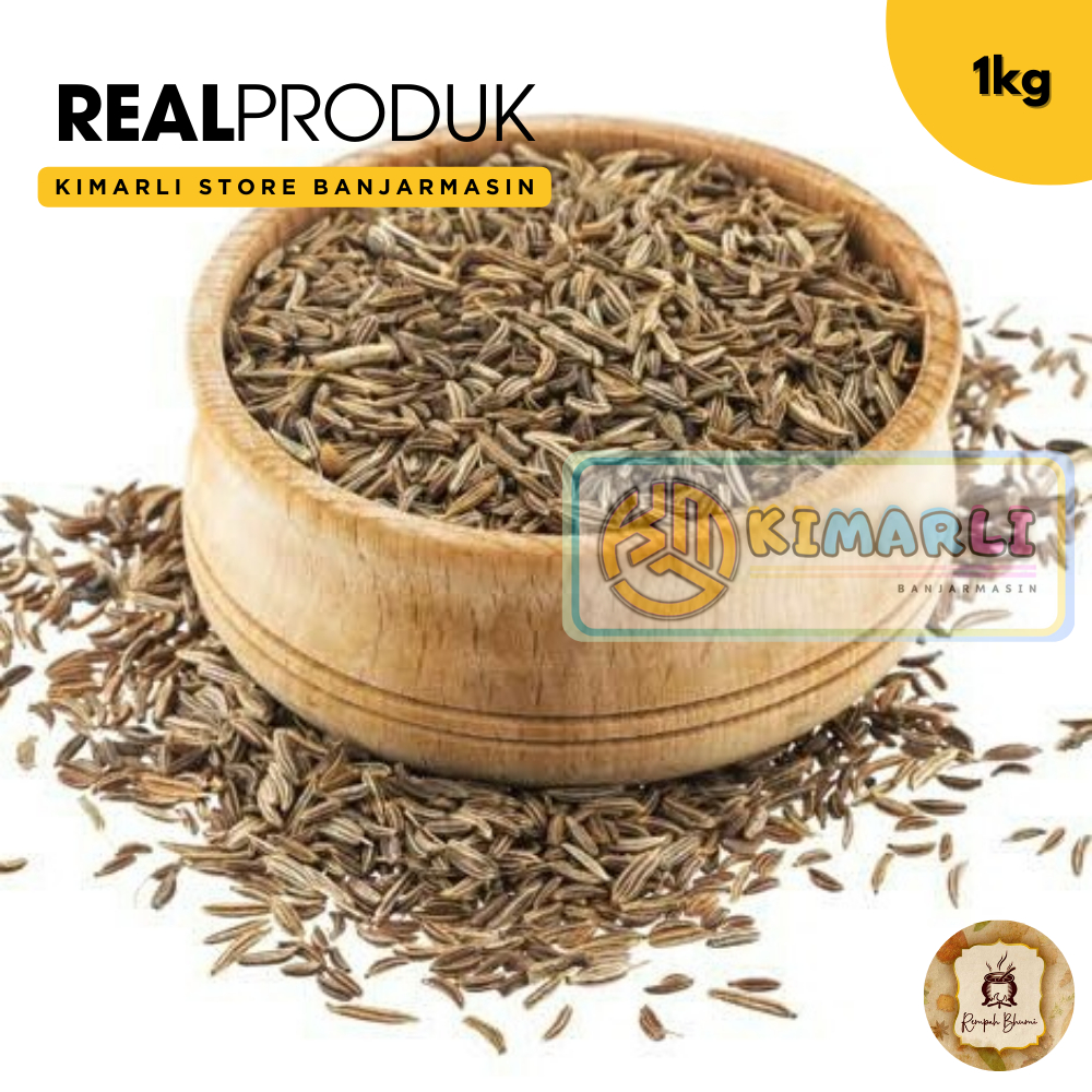 

1kg || Jintan Putih Cumin Seed Import / Rempah Bumi / Herbal Organik By. Kimarli.Store