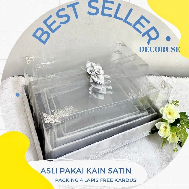 

Miliki Segera Kotak hantaran parsel seserahan pernikahan tutup mika isi 4 kotak ikG