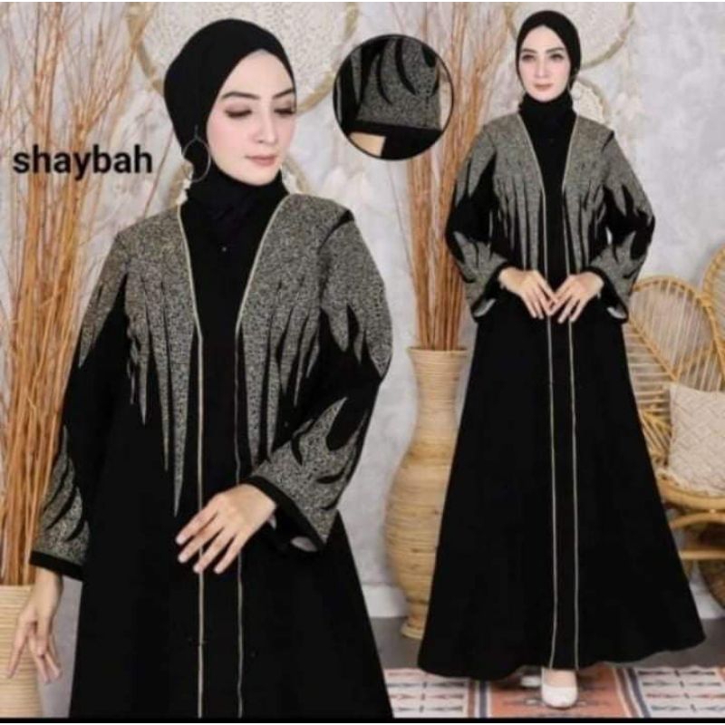 ○Abaya Bordir Mewah Abaya Hitam Bordir Gamis Abaya Arab Gamis Abaya Hitam Terbaru Abaya hitam Polos