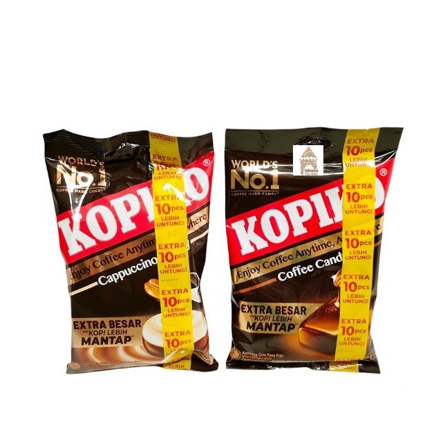 

PERMEN KOPIKO COFEE CANDY 105 GRAM ISI 30 BUTIR