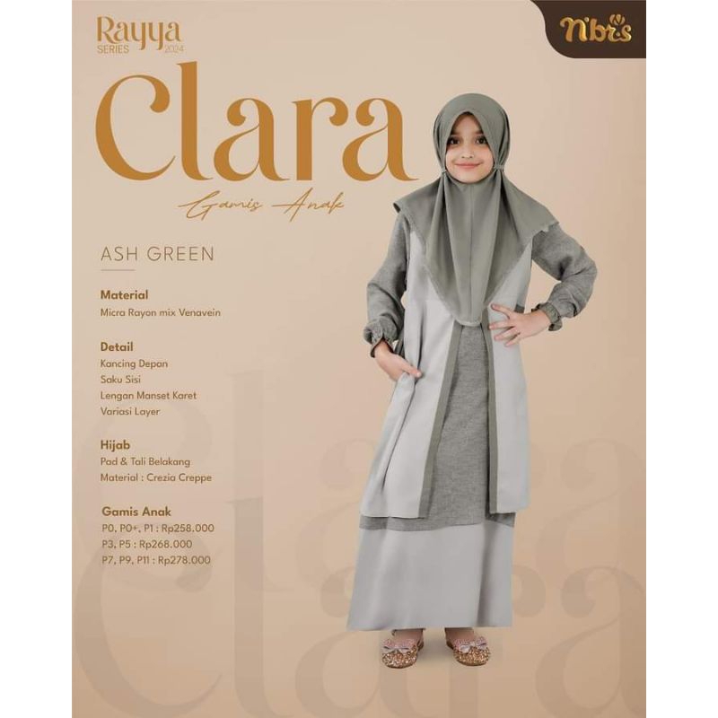 Gamis Anak Nibras Clara