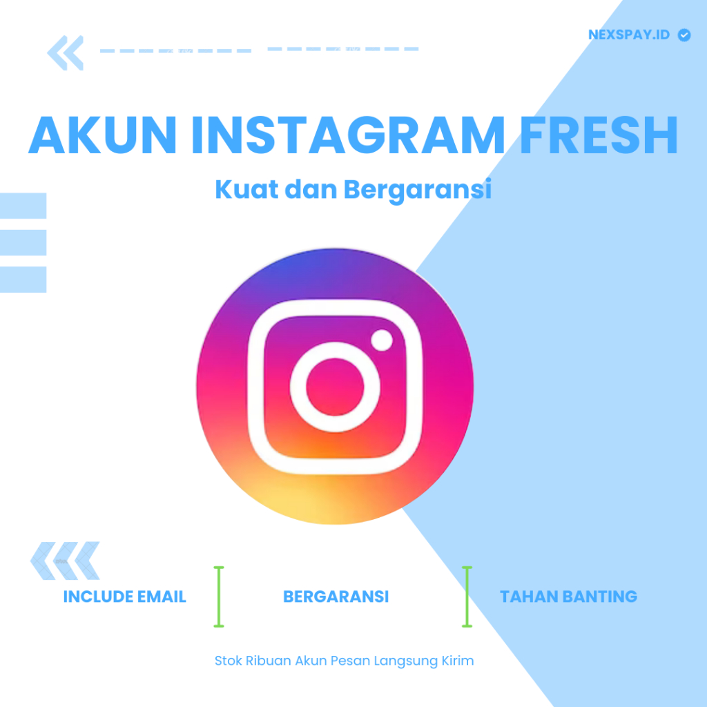 Akun Instagram Fresh Polosan | Akun ig include Email | Akun instagram Verifikasi Email Bergaransi Tahan Banting Termurah