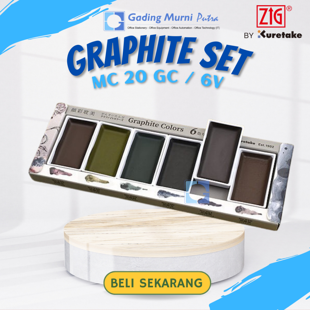 

ZIG KURETAKE GANSAI TAMBI GRAPHITE COLORS MC20GR/6V