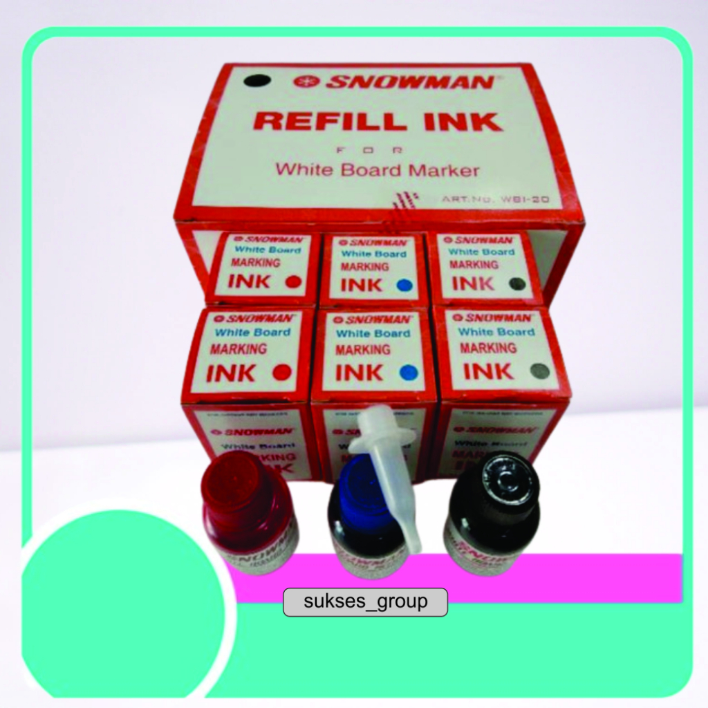 

tinta refill whiteboard snowman /isi ulang spidol white board