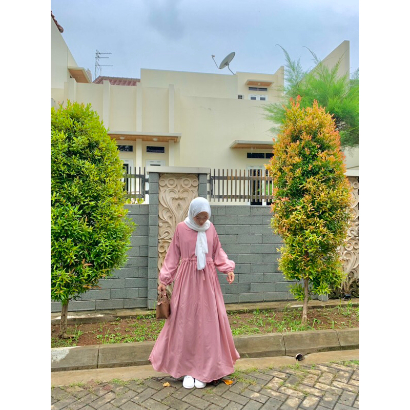 Becozy- Dress Muslim Korea -Dress muslim kekinian- Dress simple cantik