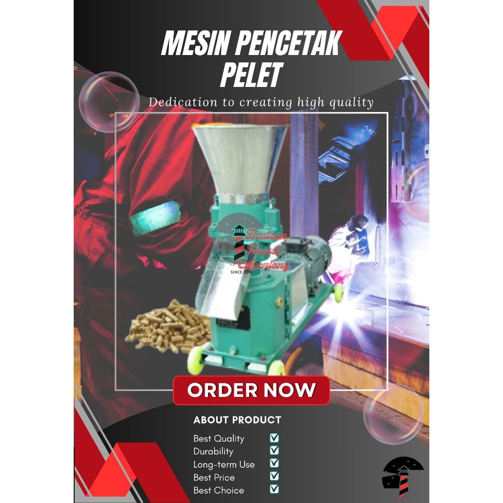 Mesin Pencetak Pelet - Mesin Pembuat Pelet - Mesin Pelet - Mesin Pakan