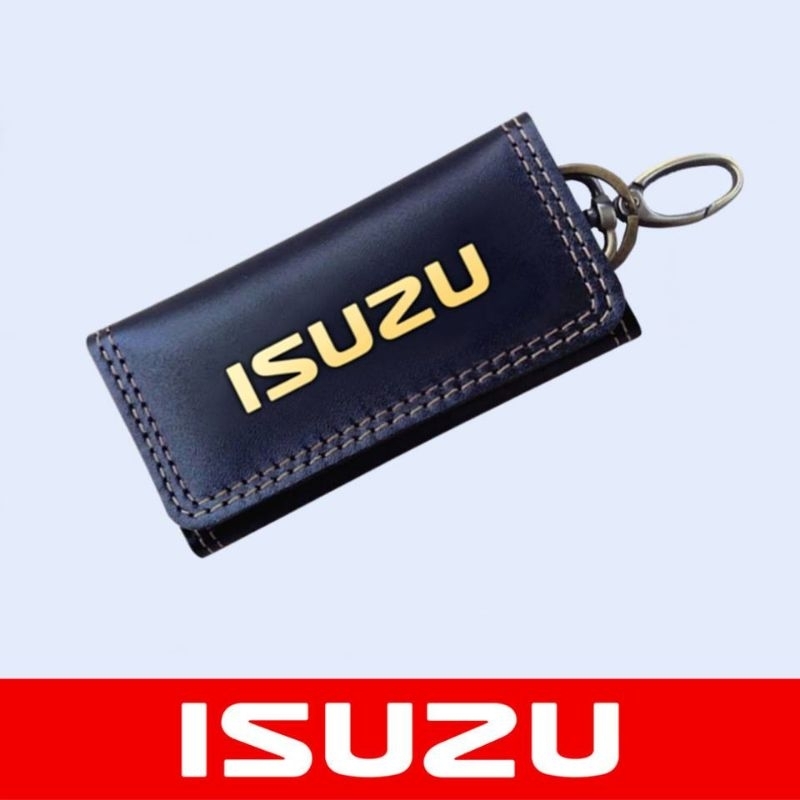 Dompet Gantungan Kunci STNK Mobil ISUZU Kulit ASLII