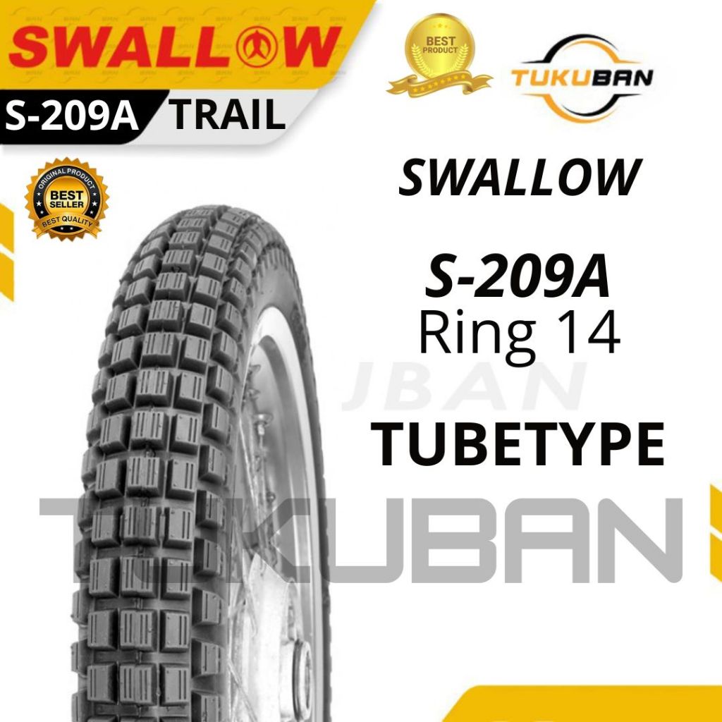 Ban Luar Motor Swallow S-209A TRAIL Ring 14 Tubetype