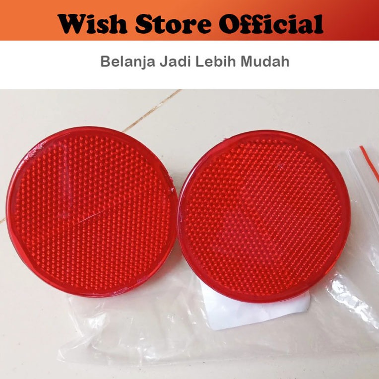 [SET] Lampu Reflektor Bumper / Bemper Belakang Bulat Toyota Avanza Veloz 2012 2013 2014 2015 2016 20