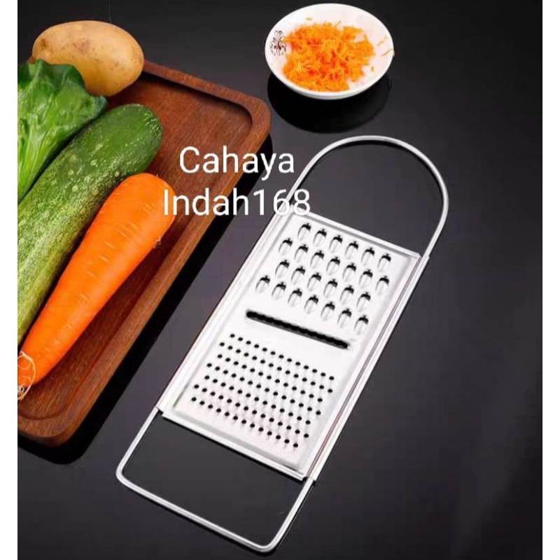 Parutan Keju Oval 3 In 1 Besar/Parutan Keju Serbaguna/Parutan Keju Stainless