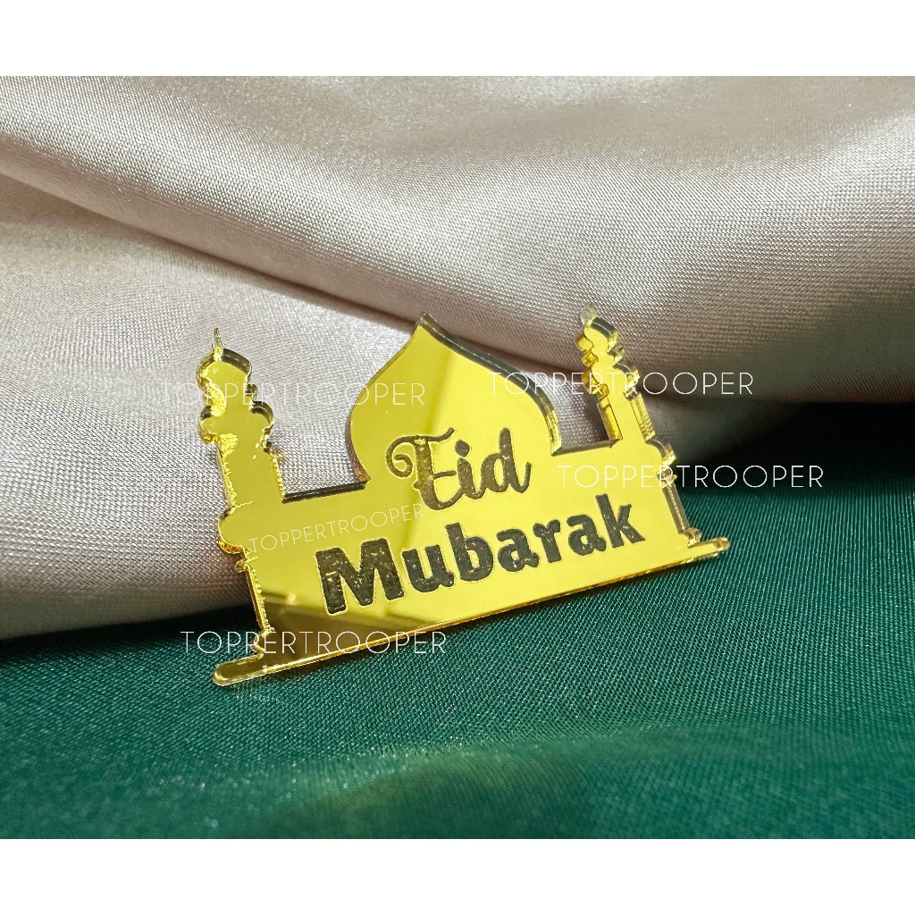 Mini Topper | Tag Hampers AKRILIK Idul Fitri | Hang Tag Eid Mubarak | Acrylic Tag Lebaran | Hang Tag